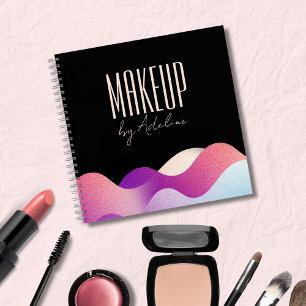 Modern Blush Pink Gradient Wave Notebook