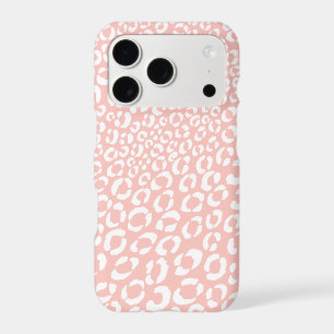 Modern Blush Pink Leopard Animal Print Pattern