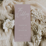 Modern Blush Pink Script Wedding Program<br><div class="desc">Modern Blush Pink Script Wedding Program
See matching collection in our store.</div>