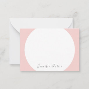 Modern Blush Pink White Script Template Elegant