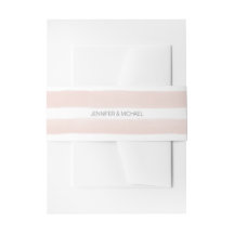 Modern Blush Stripes Belly Bands