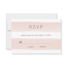 Modern Blush Stripes RSVP