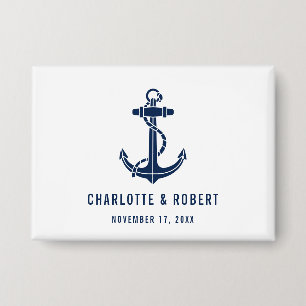 Modern Boat Anchor Beach Wedding Favour