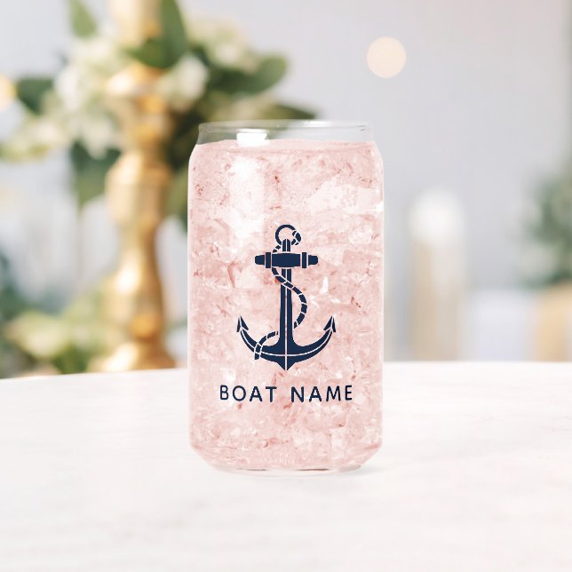 Modern Boat Anchor Nautical Party Swag Custom Can Glass (Insitu (Wedding))