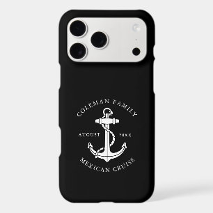 Modern Boat Nautical Anchor Black