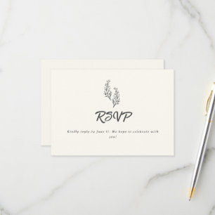 Modern Bohemian Desert Romance RSVP Card