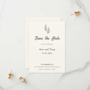 Modern Bohemian Desert Romance Save the Date