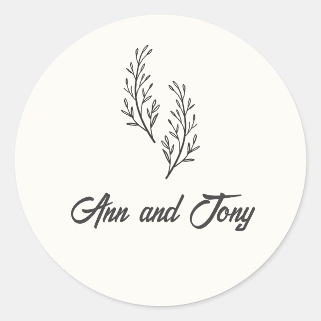 Modern Bohemian Desert Romance | Stickers (Front)