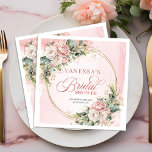 Modern Bohemian Dusty Pink Eucalyptus Bridal Showe Napkin<br><div class="desc">✅ For matching items search 218B in my collections ✅ Celebrate the bride with elegant rose gold, dusty pink, and blush floral bridal shower napkins featuring delicate boho greenery and eucalyptus accents. Perfect for romantic table décor, these stylish napkins add a soft, feminine touch to any bridal shower. Ideal for...</div>