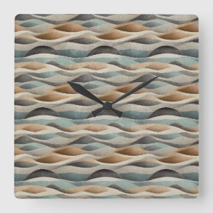 Modern Bohemian Style  Square Wall Clock
