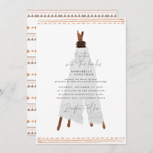 Modern bohemian teepee stylish rustic backyard
