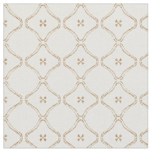 Modern bohemian tile delicate mudcloth fabric
