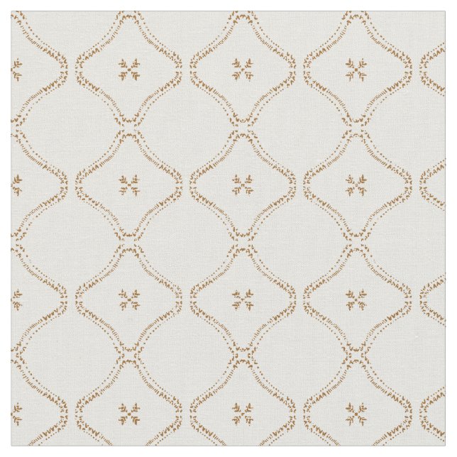 Modern bohemian tile delicate mudcloth  fabric (Close Up)