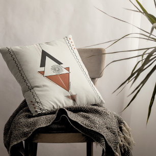 Modern Boho Abstract 16" x 16" Decor Cushion