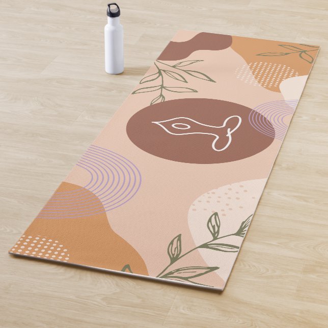 Modern Boho Abstract Feminine Yoga Mat (In Situ)
