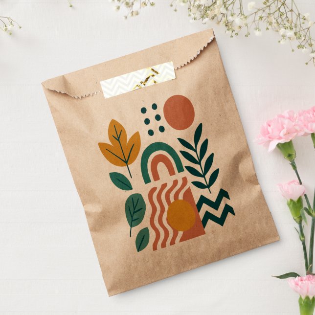Modern Boho Abstract Nature Wall Art Favour Bag (Sealed)