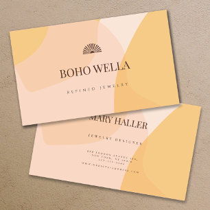 Modern Boho Abstract Shapes Business Card