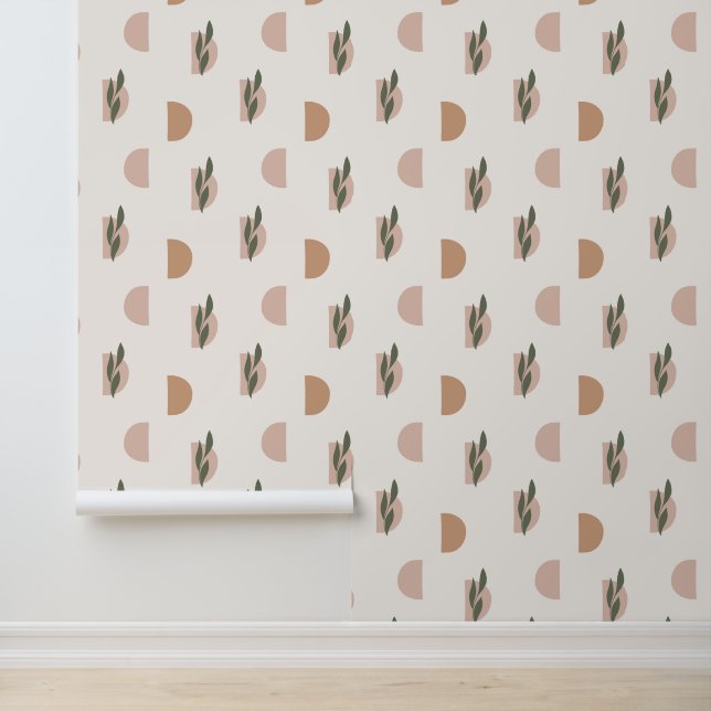 Modern Boho Abstract Shapes  Wallpaper (Application)