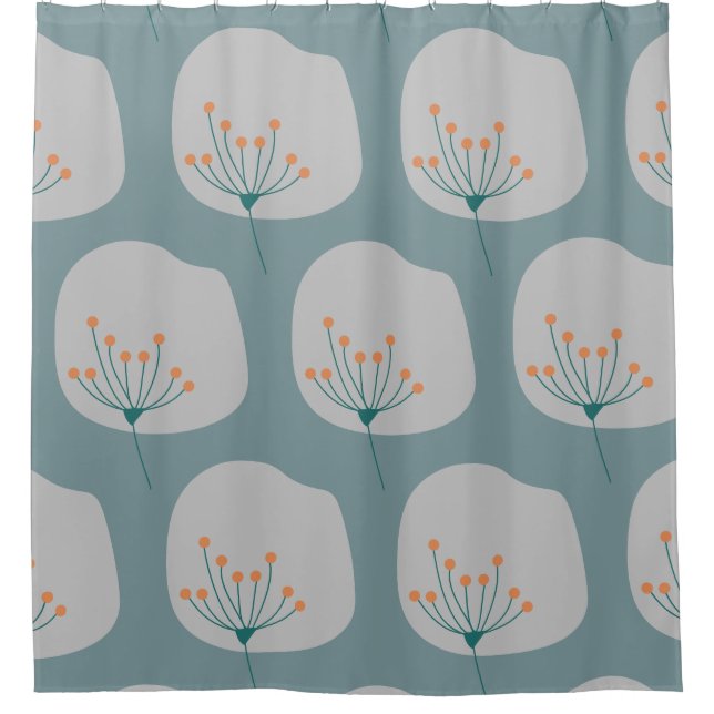 Modern Boho Abstract  Shower Curtain (Front)