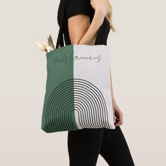 Modern Boho Abstraction Tote Bag (Close Up)