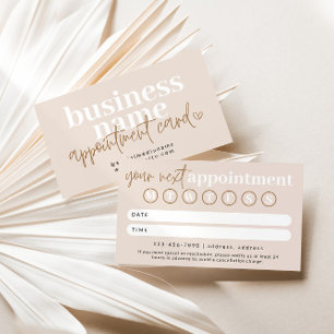 Modern Boho Appointment Reminder Card