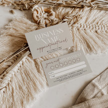 Modern Boho Appointment Reminder Card