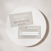 Modern Boho Appointment Reminder Card