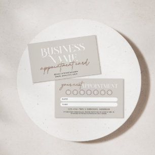 Modern Boho Appointment Reminder Card