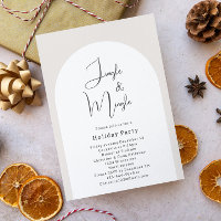 Modern Boho Arch Jingle & Mingle Christmas Party