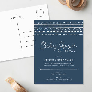Modern Boho Baby Shower by Mail Invitation