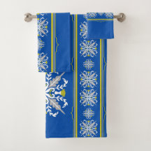 Modern Boho Blue and yellow Seamless Texture