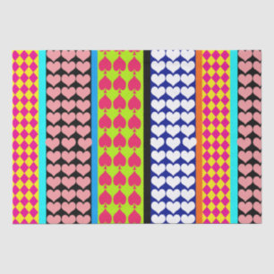 Modern Boho Bohemian Stripes Pattern Design Tissue Paper