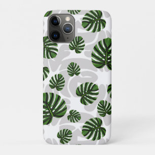 Modern Boho Botanical Leaves Pattern iPhone 11 Pro Case
