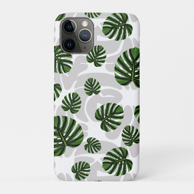 Modern Boho Botanical Leaves Pattern Case-Mate iPhone Case (Back)