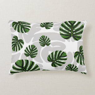 Modern Boho Botanical Leaves Pattern Decorative Cushion
