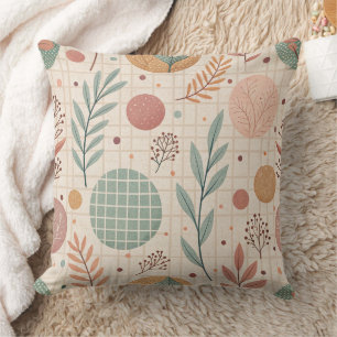 Modern Boho Botanical   Minimalist & Geometric Cushion