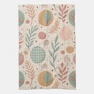 Modern Boho Botanical Minimalist & Geometric Tea Towel