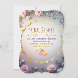 Modern Boho Bridal Shower Invitation – Terracotta 