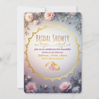 Modern Boho Bridal Shower Invitation – Terracotta 
