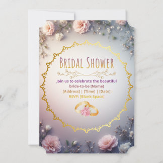 Modern Boho Bridal Shower Invitation – Terracotta 