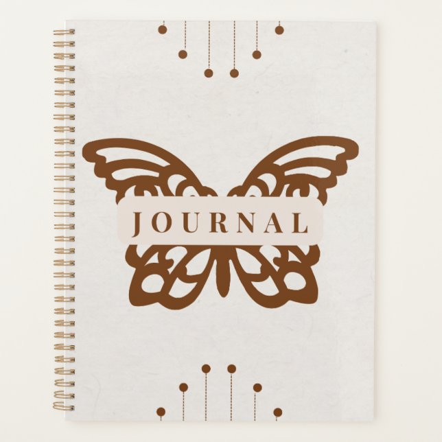 Modern Boho Butterfly Silhouette & Mystic  Planner (Front)