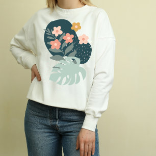 Modern boho chic floral winter Women Sweatshirt