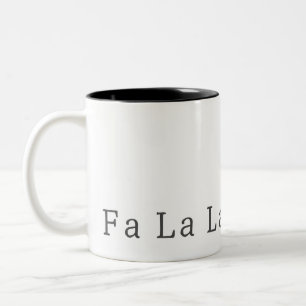 Modern Boho Christmas Fa La La Coffee Mug