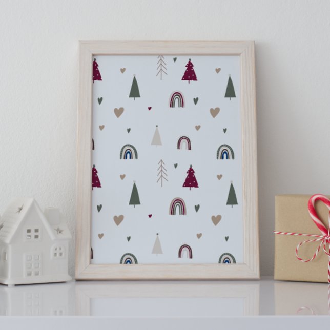 Modern Boho Christmas Wall Art Print (Creator Uploaded)