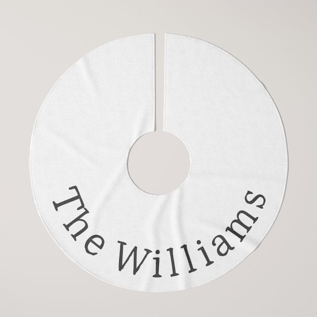 Modern Boho Christmas with name Tree Skirt (Creator Uploaded)