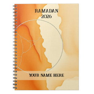 Modern Boho Crescent Notebook