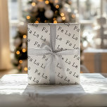 Modern Boho Customisable Text Christmas Wrapping Paper Sheet<br><div class="desc">Celebrate the holiday season with these modern boho customisable text Christmas wrapping paper sheets. Its simple black and white design embodies a classic and whimsical feel, perfect for the winter season. The minimal bohemian festive designer font adds creativity and charm, while the clean and basic neutral layout enhances its contemporary...</div>