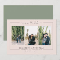 Modern Boho Desert | 3 Photo Save the Date