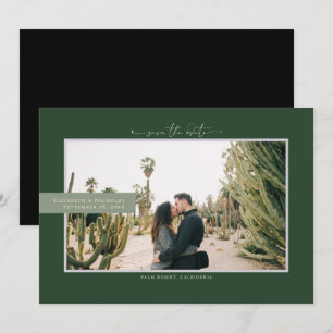Modern Boho Desert Photo Save the Date