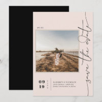 Modern Boho Desert | Square Photo Save the Date